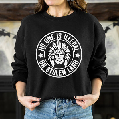 No One Is Illegal on Stolen Land Unisex T-Shirt/T-Shirt V-Neck/Hoodie/Sweatshirt