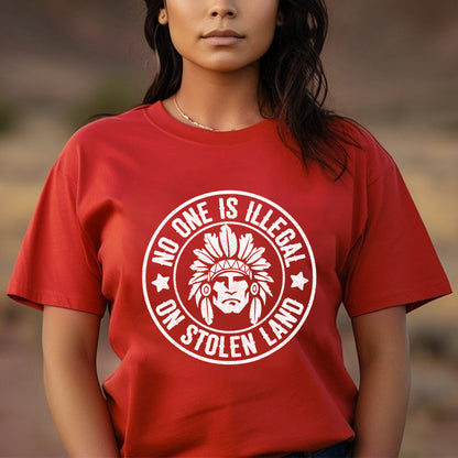 No One Is Illegal on Stolen Land Unisex T-Shirt/T-Shirt V-Neck/Hoodie/Sweatshirt