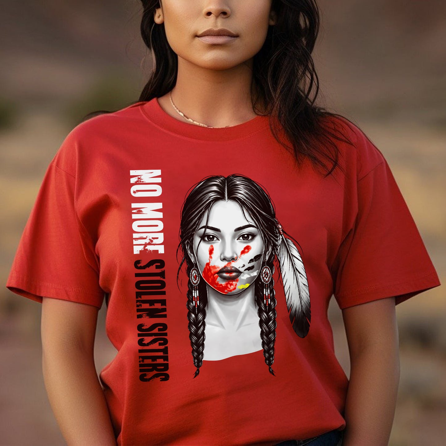 No More Stolen Sisters Red Hand Unisex T-shirt/V-neck T-shirt /Hoodie/Sweatshirt