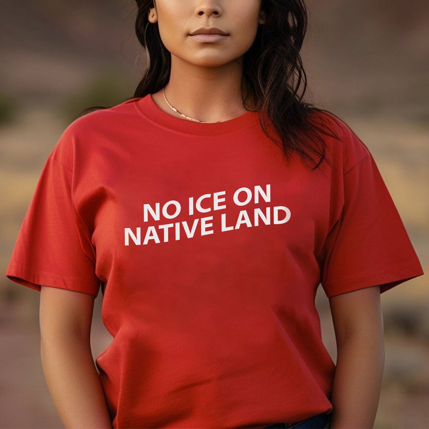 No ICE On Native Land Protect Native Sovereignty Unisex T-shirt/T-shirt V-neck/Hoodie/Sweatshirt