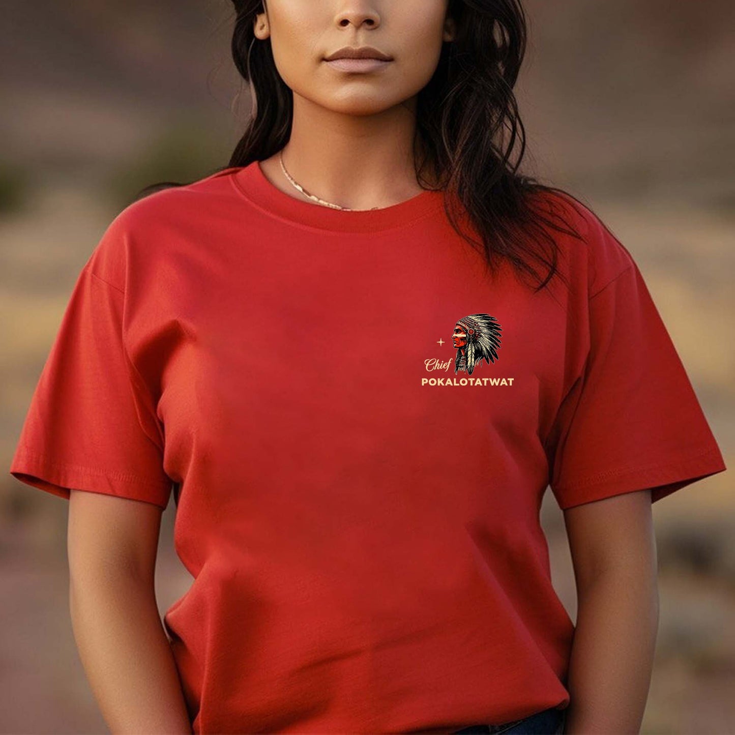 Chief Pokalotatwat - From the Bangahoe Tribe - Two sides - Unisex T-shirt/V-neck T-shirt/Hoodie/Sweatshirt