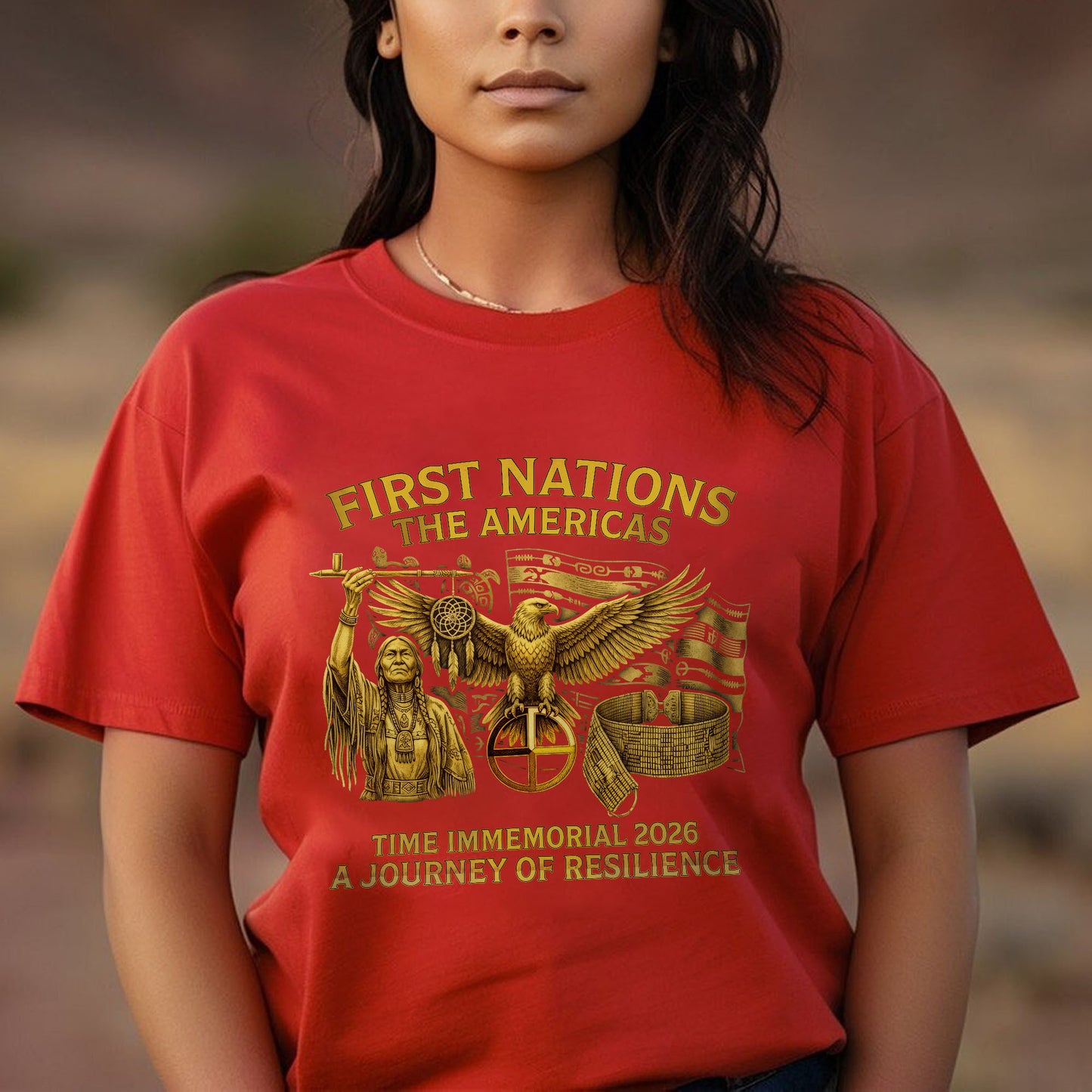 First Nations The Americas - Indigenous Resilience - Unisex T-shirt/V-neck T-shirt/Hoodie/Sweatshirt