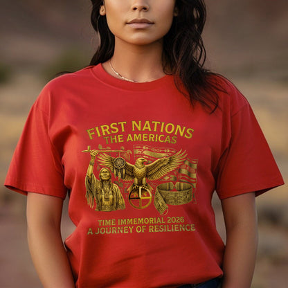 First Nations The Americas - Indigenous Resilience - Unisex T-shirt/V-neck T-shirt/Hoodie/Sweatshirt