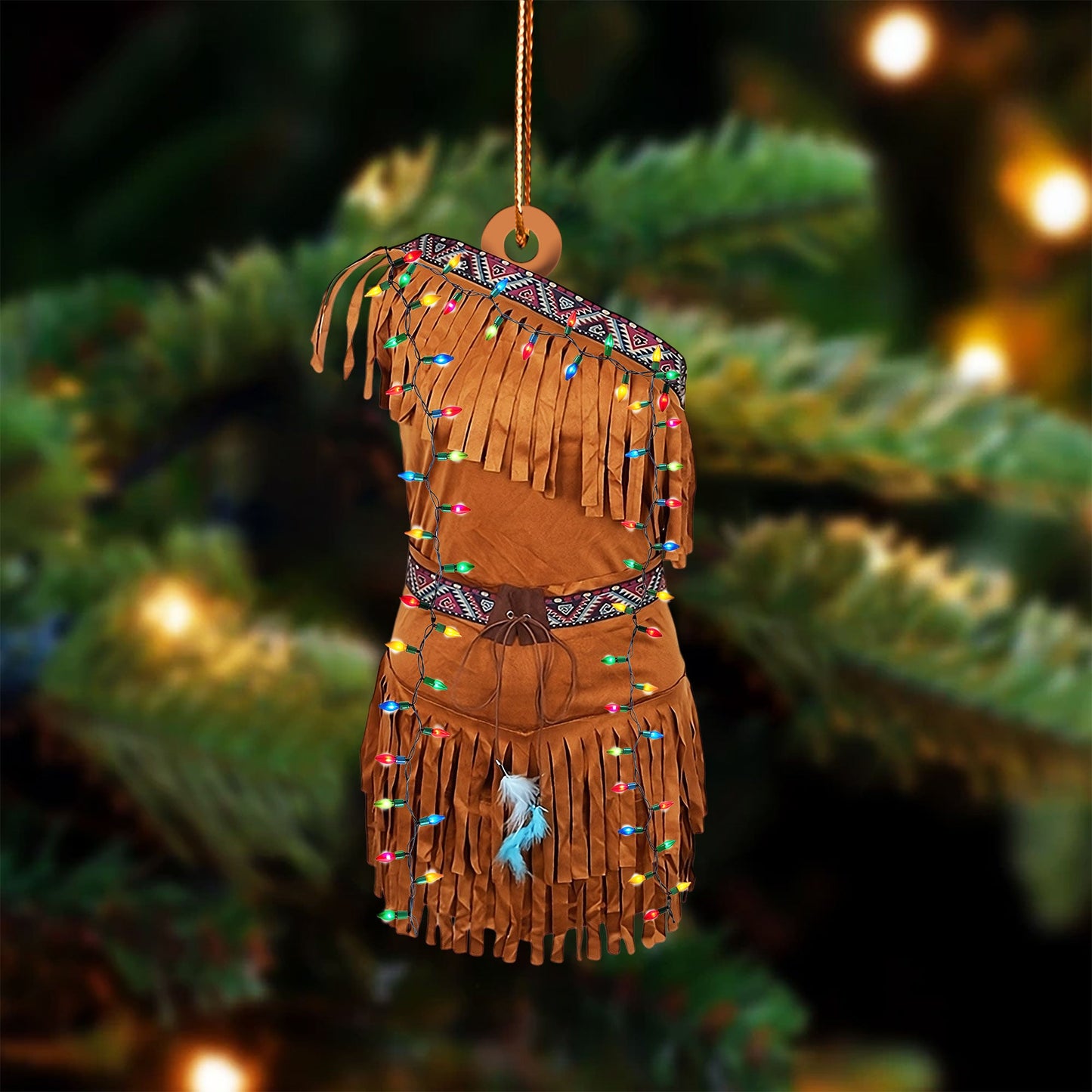 Dress Native American - Unique Christmas Gift Decor Flat Acrylic