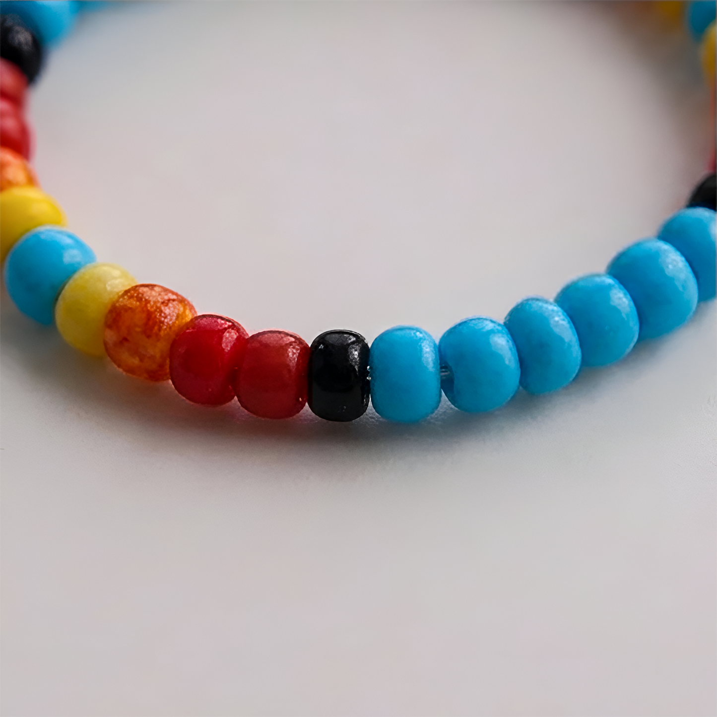 Handmade Beaded Colorful Seed Bead Stackable Rings