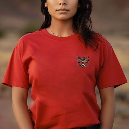 Sacred Thunderbird Spirit Geometric Design - Two sides - T-Shirt/T-Shirt V-Neck/Hoodie/Sweatshirt