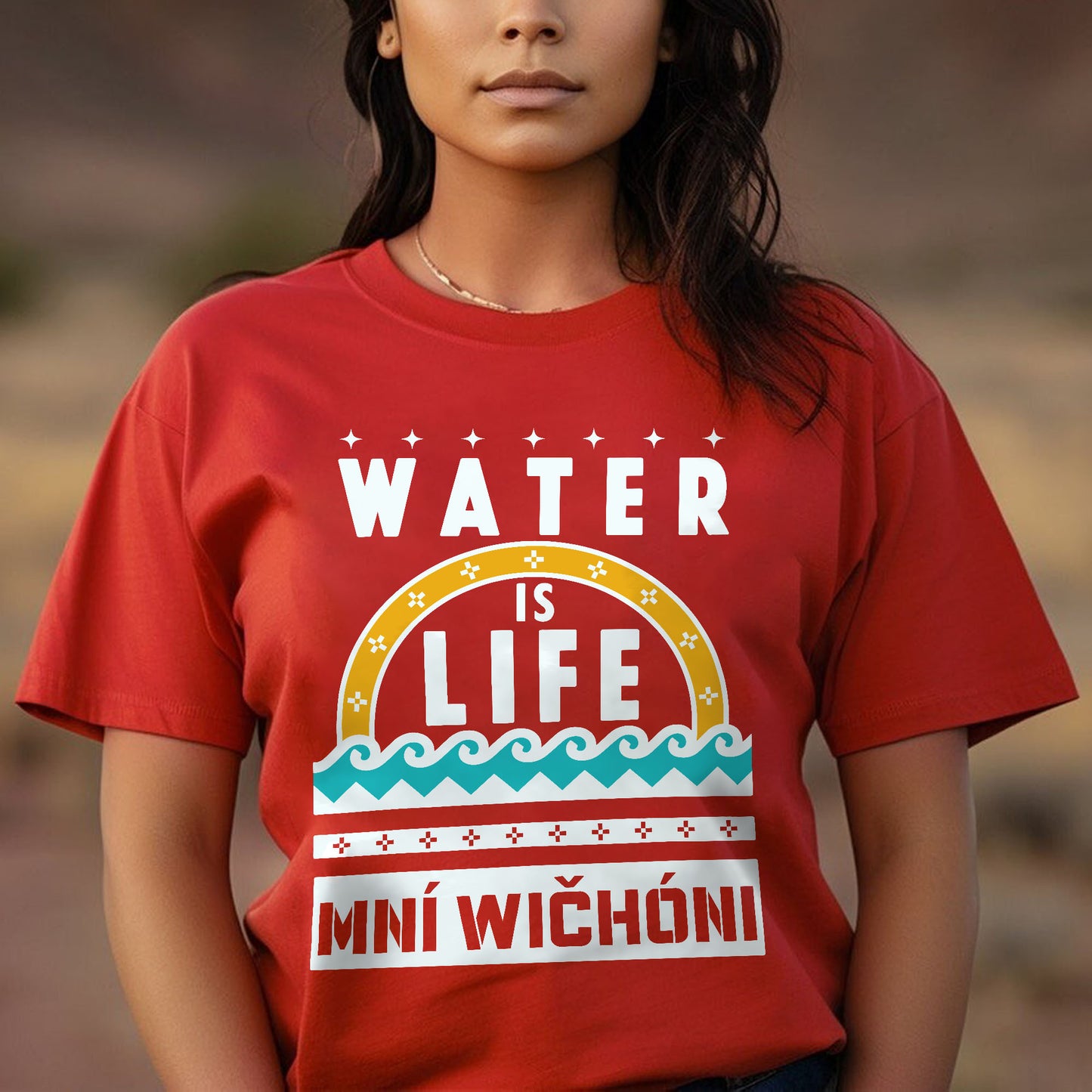 Water is Life Mini Wíčhóni - Unisex T-shirt/V-neck T-shirt/Hoodie/Sweatshirt