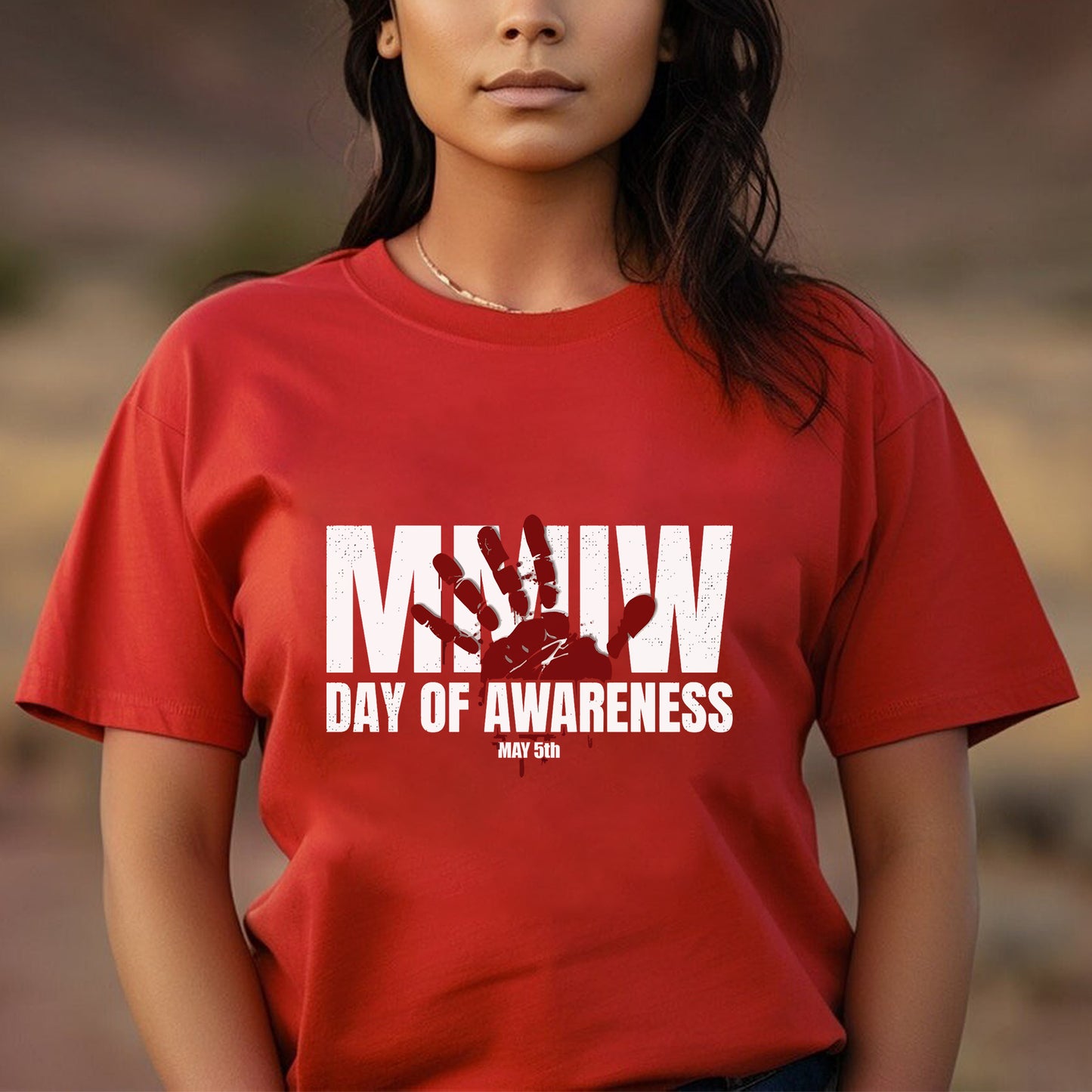 MMIW Day of Awareness - MMIW Unisex T-Shirt/Hoodie/V-Neck/Sweatshirt - Support Justice for Missing Indigenous Women