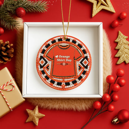 Orange Shirt Day Ceramic Ornament - Every Child Matters Gift Decor