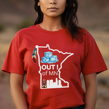 Out of MN Native Minnesota Ice Humor Unisex T-shirt/T-shirt V-neck/Hoodie/Sweatshirt