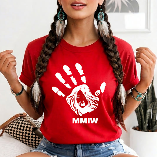 MMIW Red Hand Indigenous Owned Shirt Unisex Hoodie/T-shirt/Sweatshirt