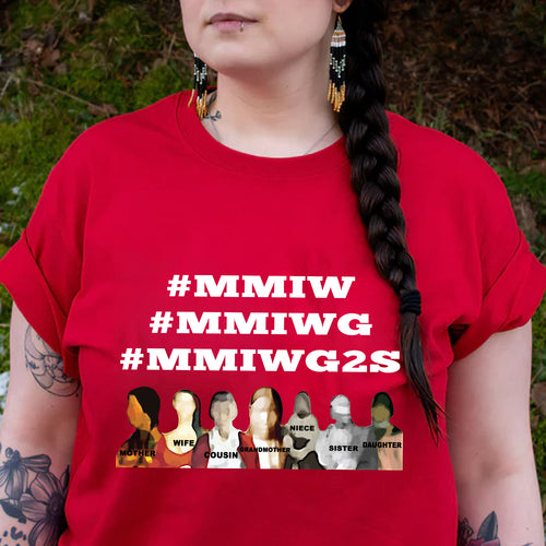 MMIWG2S  – Remember & Honor Unisex Hoodie/T-Shirt/ T-Shirt V-Neck/Sweatshirt