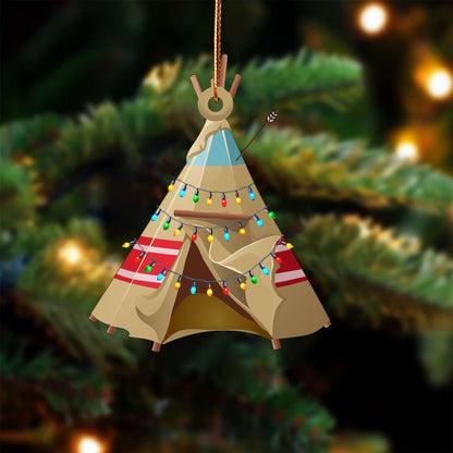 Tipi Native American - Unique Christmas Gift Decor Flat Acrylic