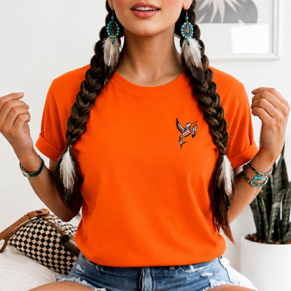Every Child Matters Hummingbird With Feather Design - Two sides - Unisex T-shirt/V-neck T-shirt/Hoodie/Sweatshirt