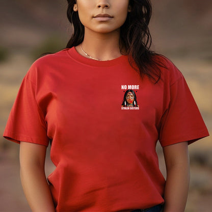 No More Stolen Sisters Indigenous Unisex - Two sides - T-Shirt/T-Shirt V-Neck/Hoodie/Sweatshirt