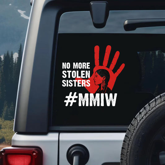 Decal MMIW "No More Stolen Sisters" Red Hand