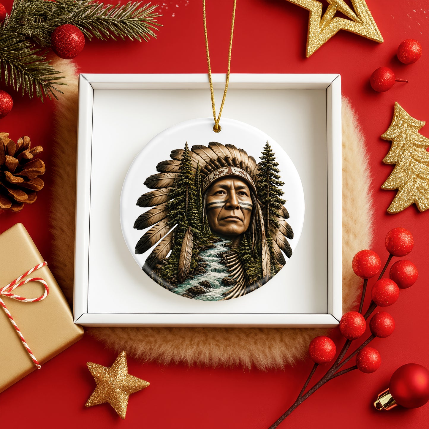 Voice of the Wilderness Native Christmas Ornament – Inspired Heritage Holiday Keepsake