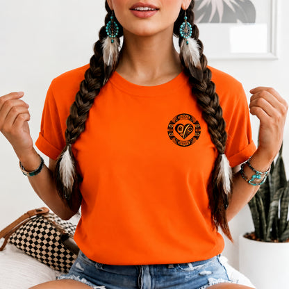 Every Child Matters Indigenous Heart & Symbol Design - Two sides - Unisex T-shirt/V-neck T-shirt/Hoodie/Sweatshirt