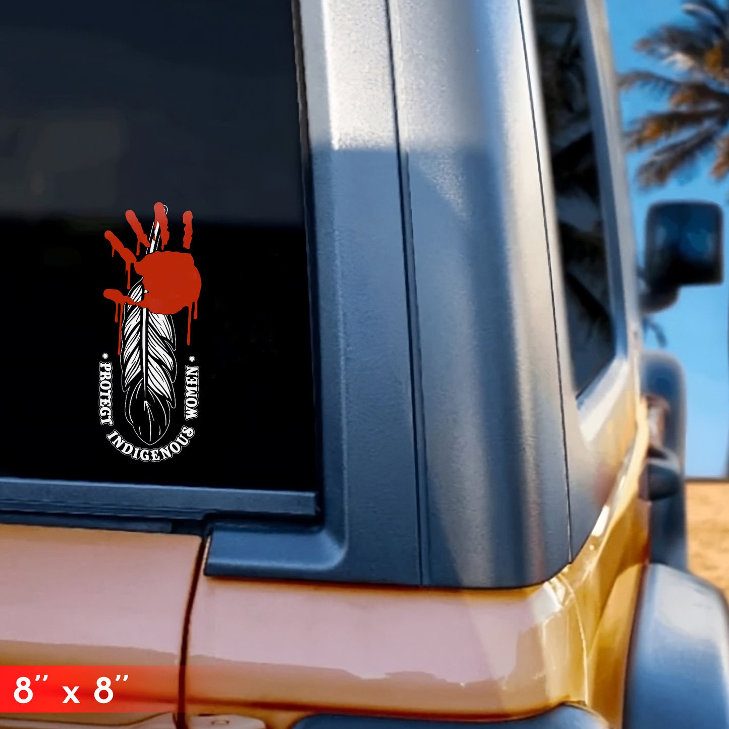 Protect Indigenous Women - Red Hand Decal