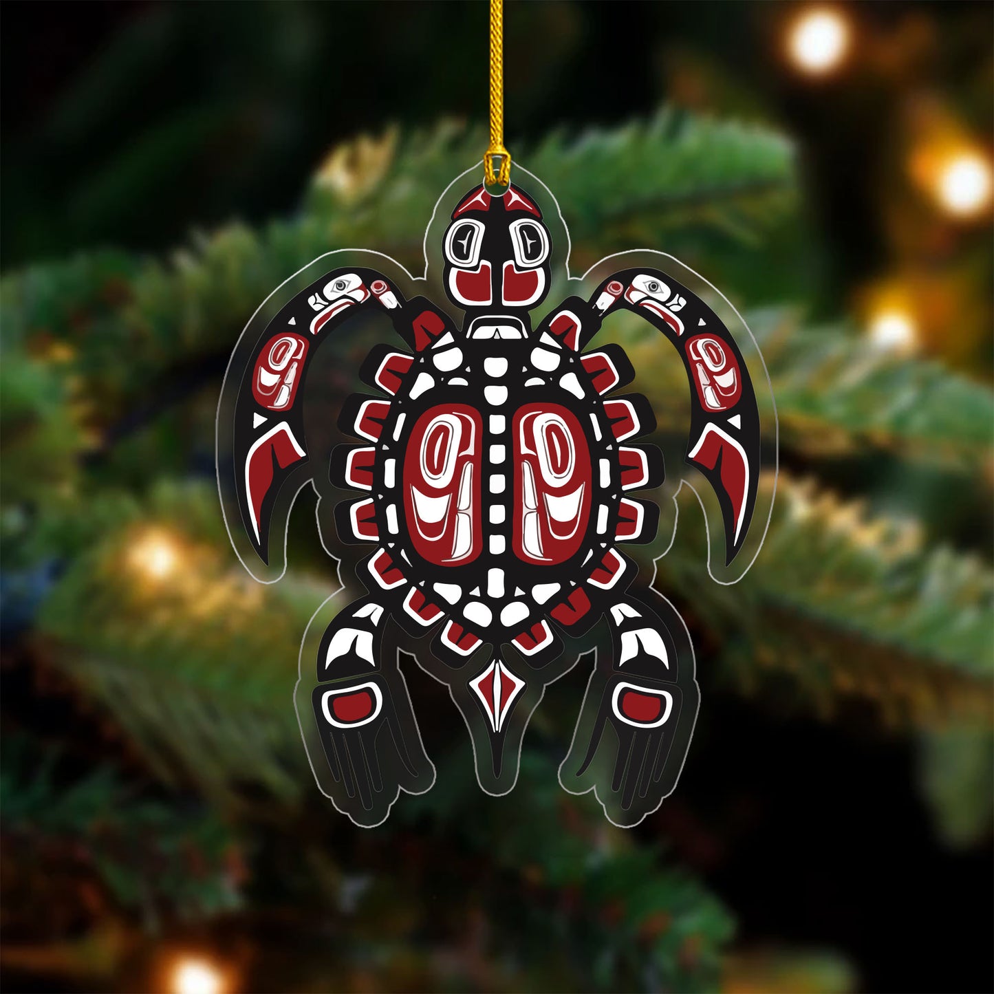 Tribal Turtle Indigenous Style - Unique Christmas Gift Decor Flat Acrylic