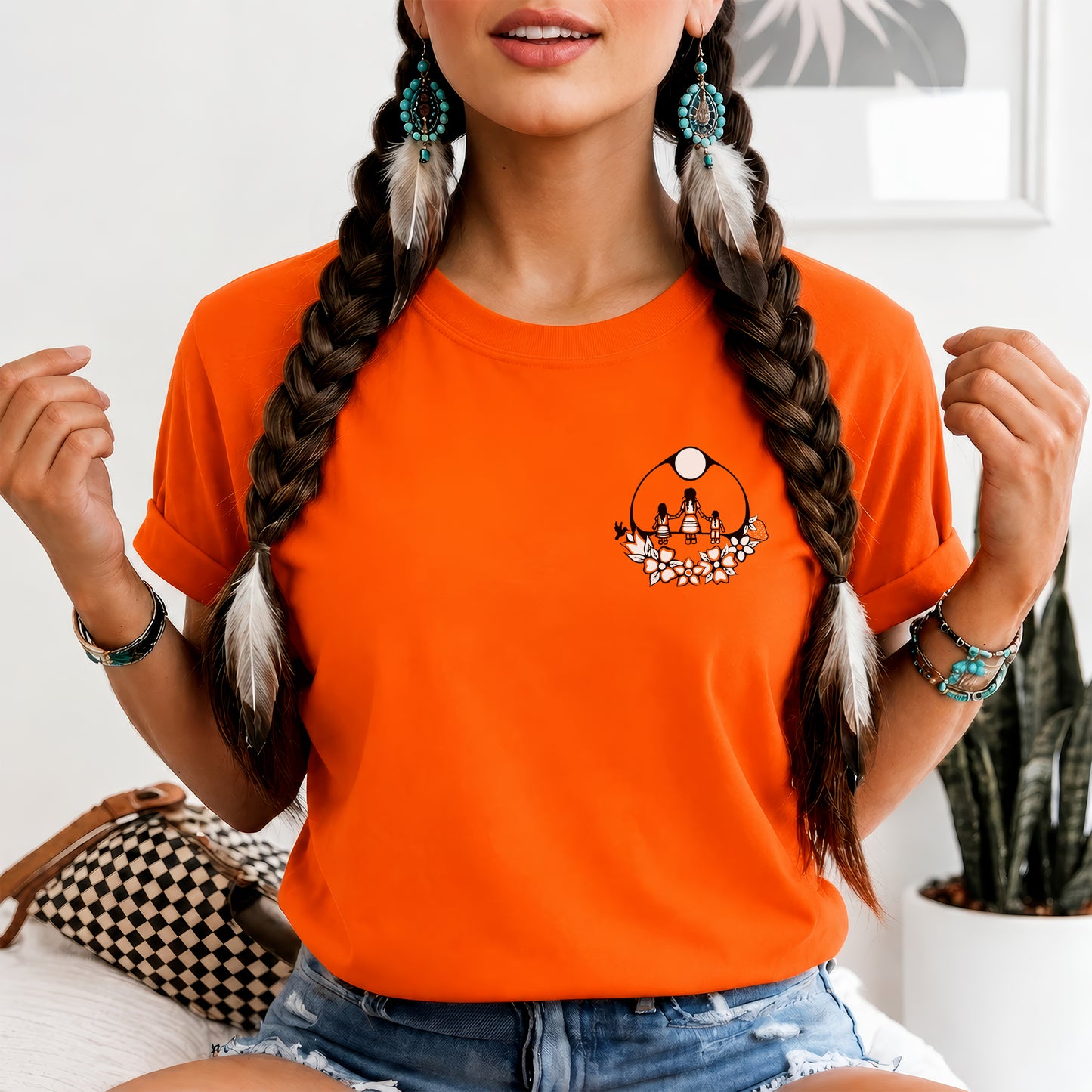Every Child Matters Native Children For Orange Shirt Day - Two sides - Unisex T-shirt/V-neck T-shirt/Hoodie/Sweatshirt