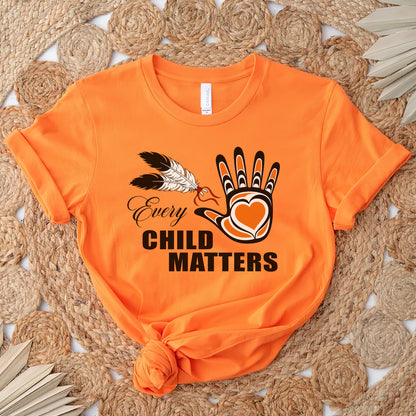 Every Child Matters Heart Handprint Unisex T-shirt/Hoodie/Sweatshirt