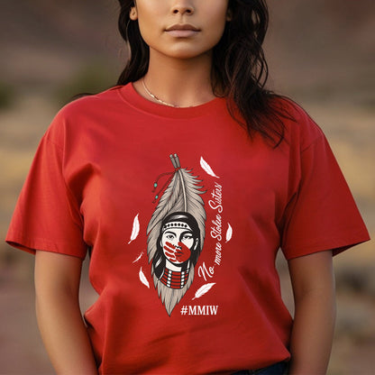 No More Stolen Sisters Red Hand - MMIW Unisex T-Shirt/Hoodie/V-Neck/Sweatshirt