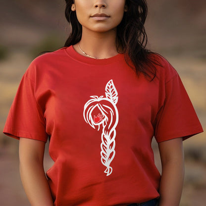 MMIW American Native Black Hair Indigenous Unisex T-shirt/V-neck T-shirt /Hoodie/Sweatshirt