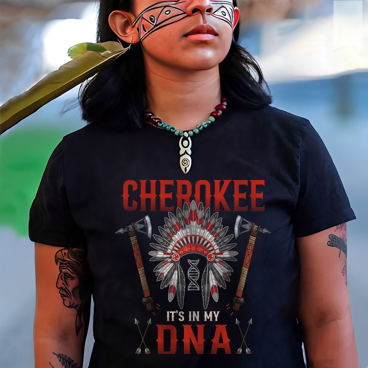 Cherokee It's In My DNA Red Color Unisex T-Shirt/Hoodie/Sweatshirt