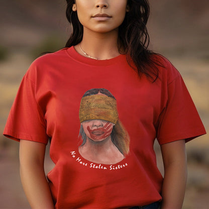 No More Stolen Sisters - MMIW Unisex Hoodie/T-Shirt/T-Shirt V-Neck/Sweatshirt - Raise Awareness for Missing Indigenous Women