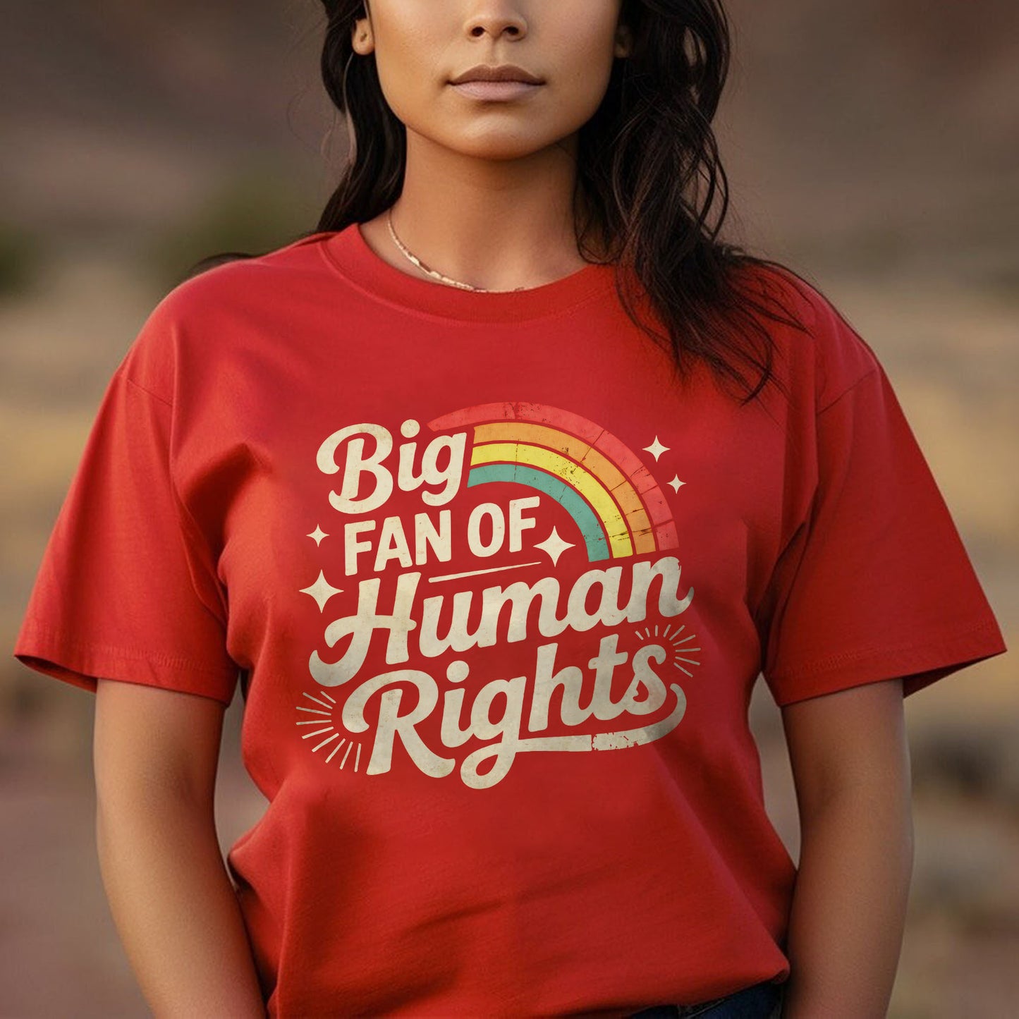Big Fan of Human Rights Unisex T-shirt/T-shirt V-neck/Hoodie/Sweatshirt
