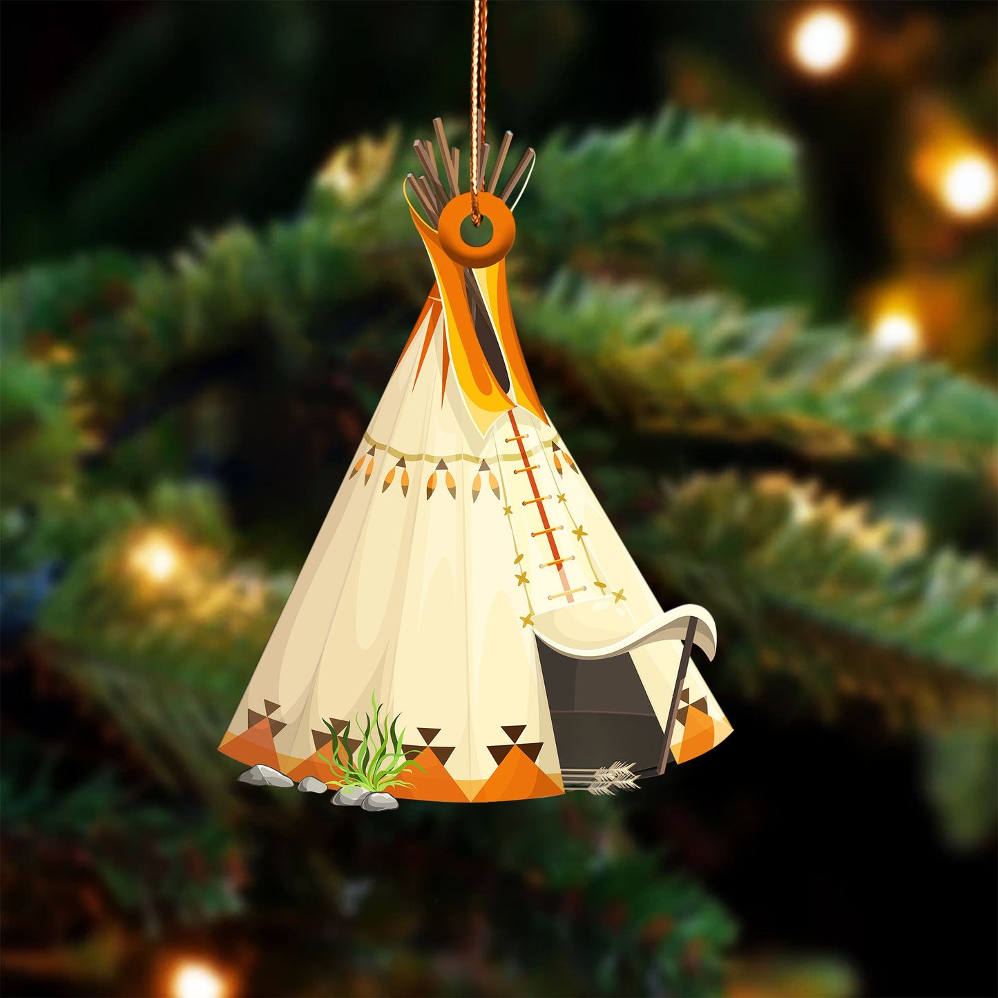 Tipi Native American - Unique Christmas Gift Decor Flat Acrylic