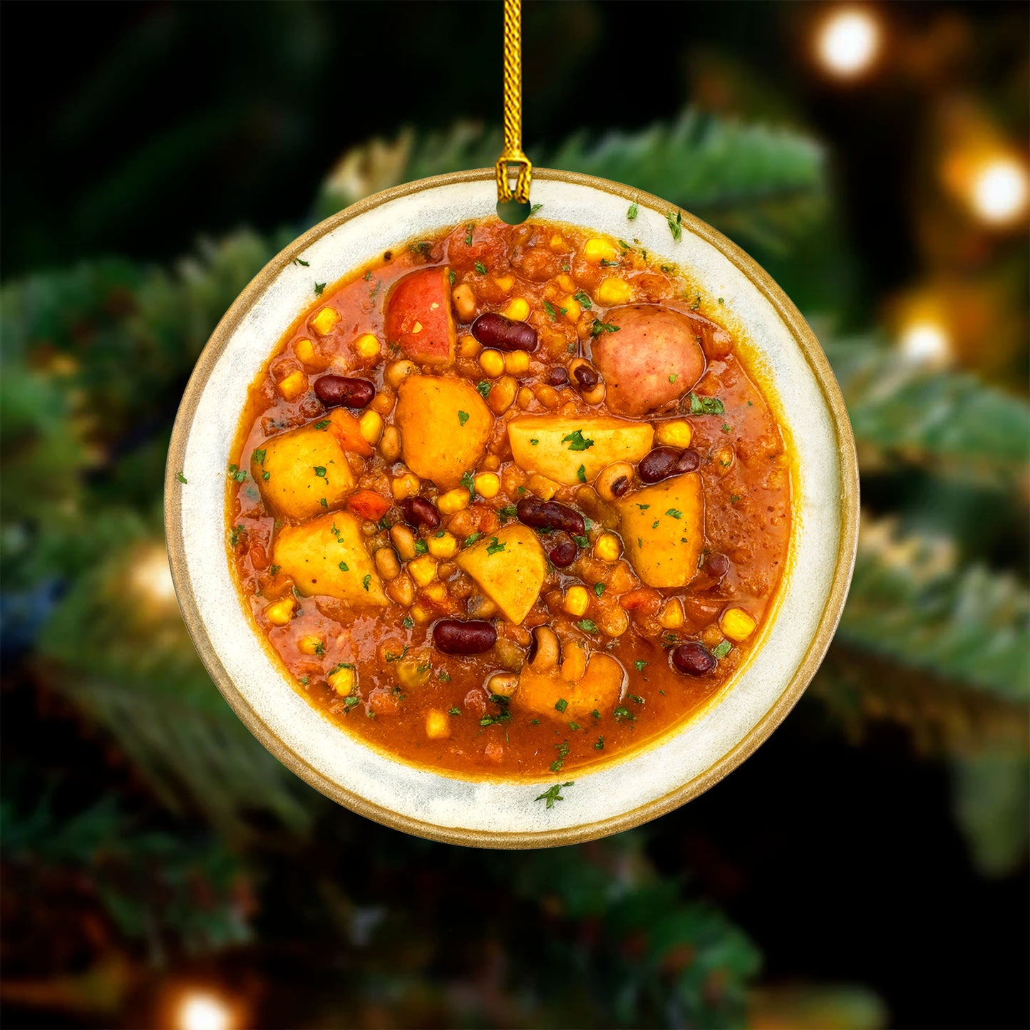 Native American Inspired Traditional Food Ornament - Flat Acrylic Holiday Decor