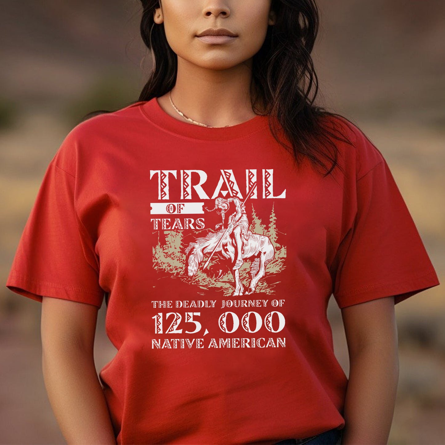 Trail of Tears Memorial - 125,000 Native Americans Lost Art Unisex T-Shirt/Hoodie/Sweatshirt