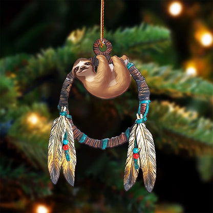 Sloth Native American - Unique Christmas Gift Decor Flat Acrylic