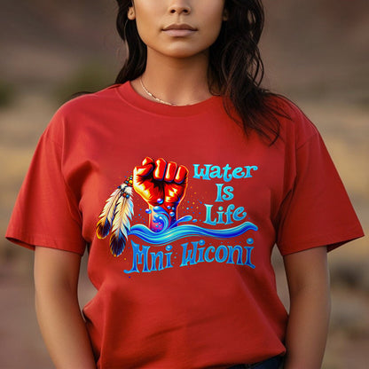 Water is Life Mini Wiconi Indigenous - Unisex T-shirt/V-neck T-shirt/Hoodie/Sweatshirt