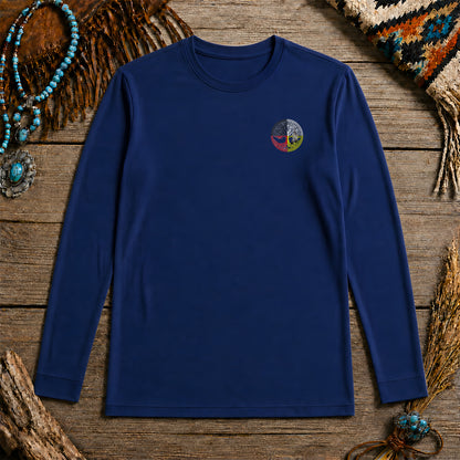 Nature Is My Religion Four Directions Sacred Circle - Two Sides Unisex Long Sleeve