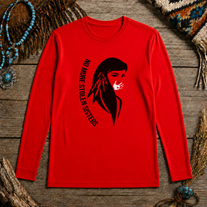 No More Stolen Sisters Red Hand - Remember & Honor Unisex Long Sleeve
