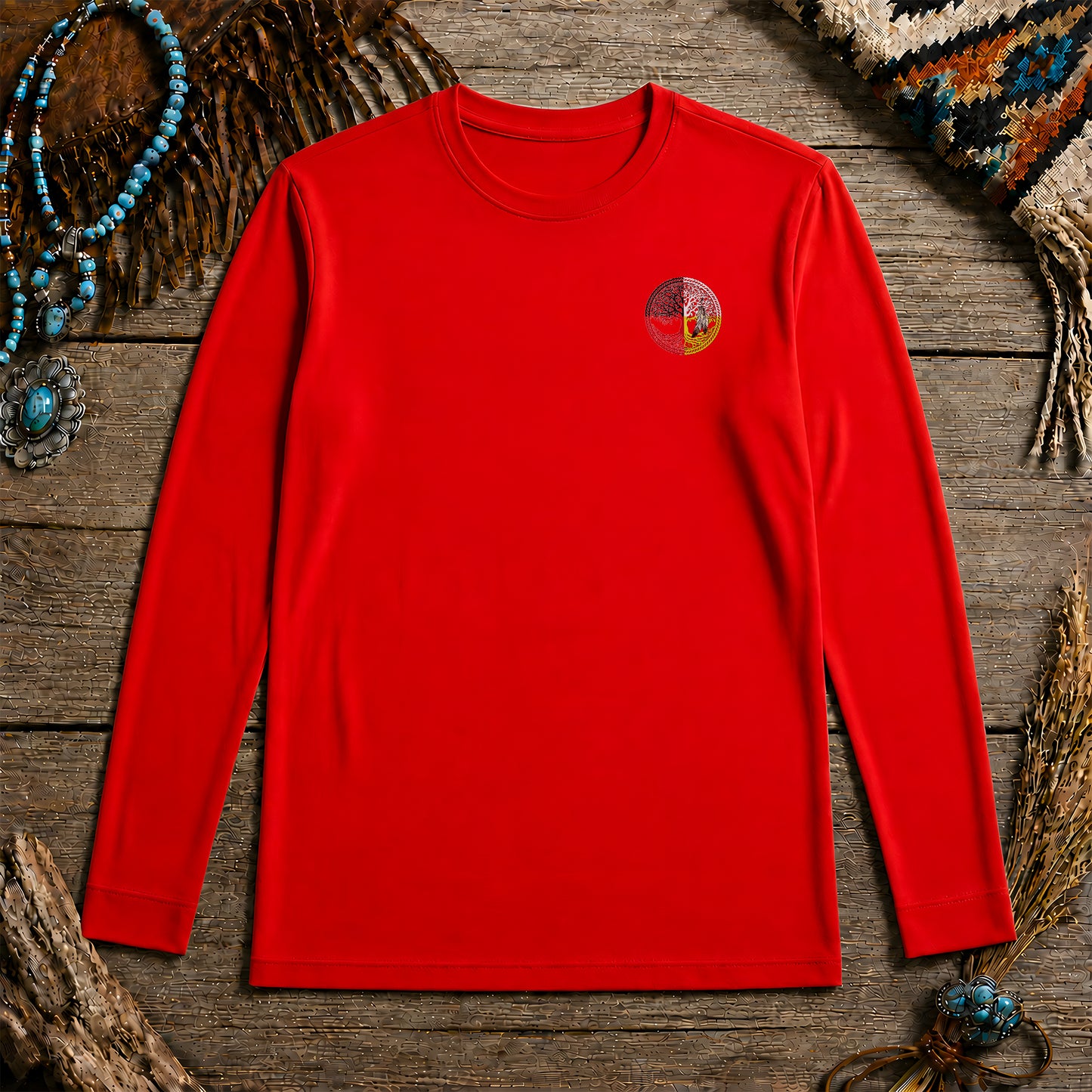 Nature Is My Religion Four Directions Sacred Circle - Two Sides Unisex Long Sleeve