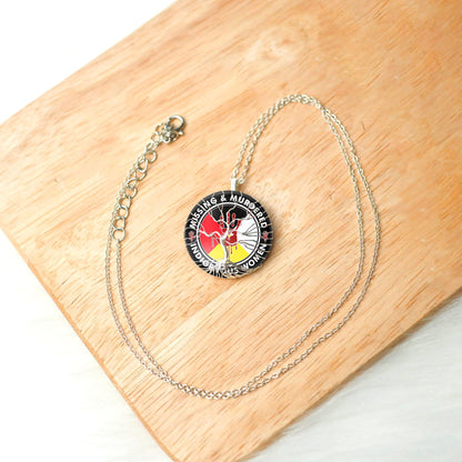 SALE 50% OFF - MMIW Handmade Necklace Tree of Life Tree Of Hope Silver Premium Unisex With Native American Style