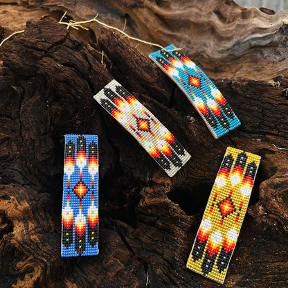 SALE 30% OFF - Pattern Hair Clip Native American Style