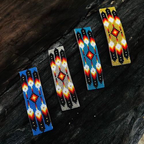 SALE 30% OFF - Pattern Hair Clip Native American Style