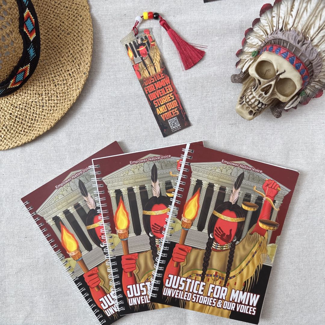 Premium Handmade Takenote: Justice for MMIW - Unveiled Stories & Our Voices + Free Bookmark Gift