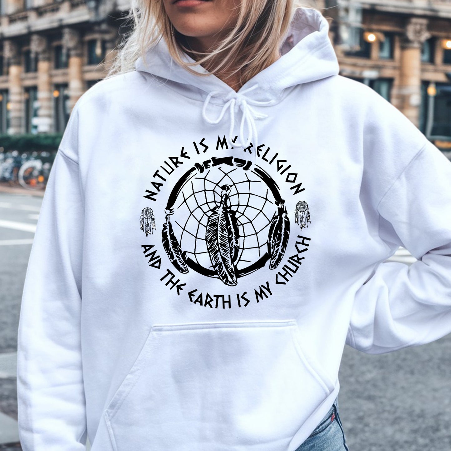 Nature Is My Religion, The Earth Is My Church - Dreamcatcher Unisex T-Shirt/T-Shirt V-Neck/Hoodie/Sweatshirt