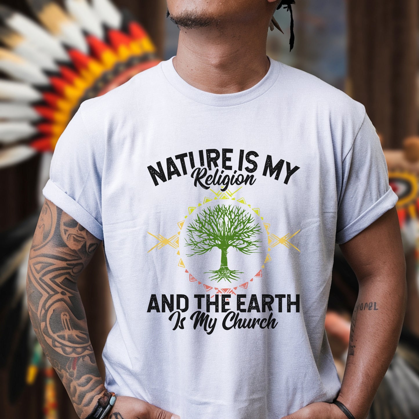 Nature Is My Religion And The Earth Is My Church Unisex T-Shirt/T-Shirt V-Neck/Hoodie/Sweatshirt