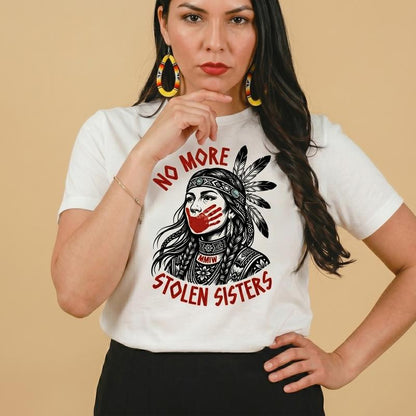 No More Stolen Sisters Feather Unisex T-shirt/T-shirt V-neck/Hoodie/Sweatshirt