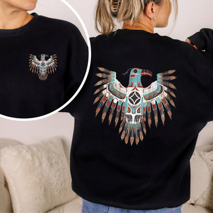 Thunderbird Native American Eagle Unisex - Two sides - T-Shirt/T-Shirt V-Neck/Hoodie/Sweatshirt