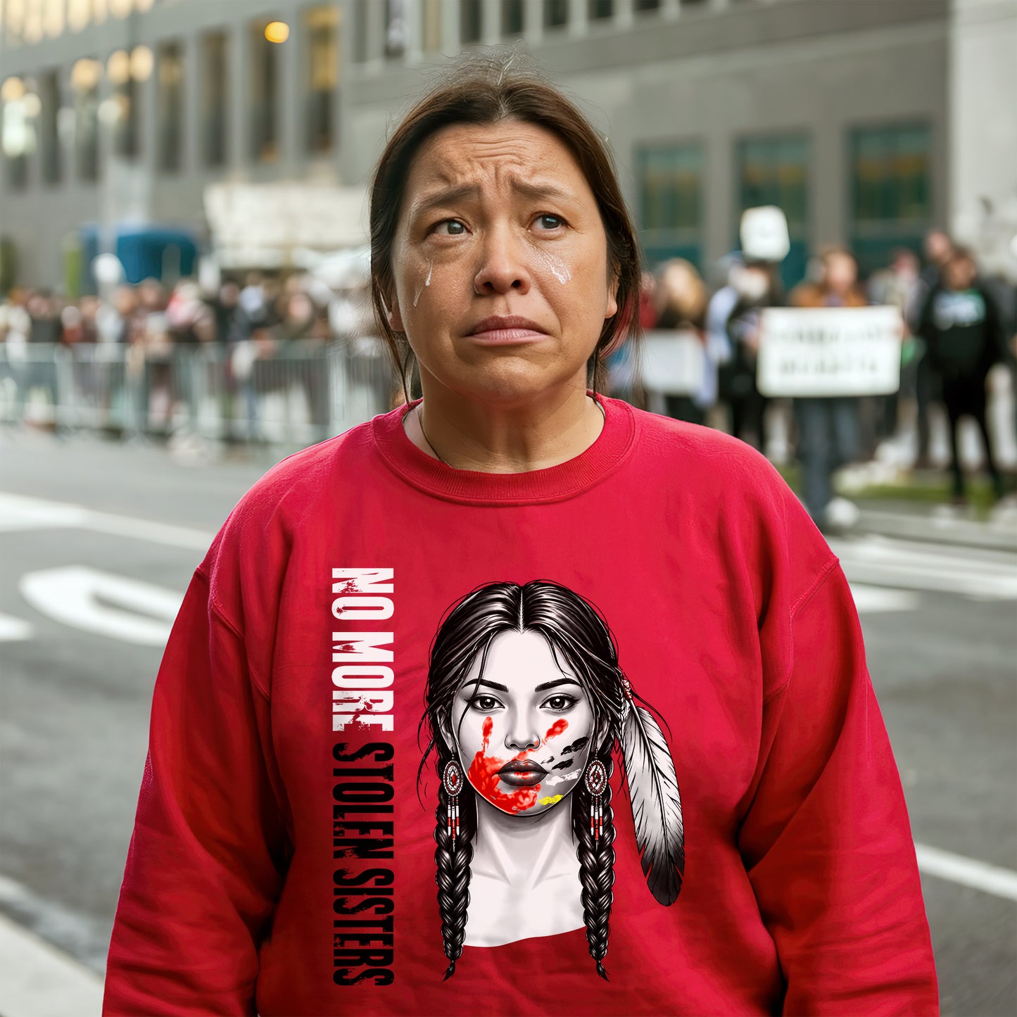 No More Stolen Sisters Red Hand Unisex T-shirt/V-neck T-shirt /Hoodie/Sweatshirt