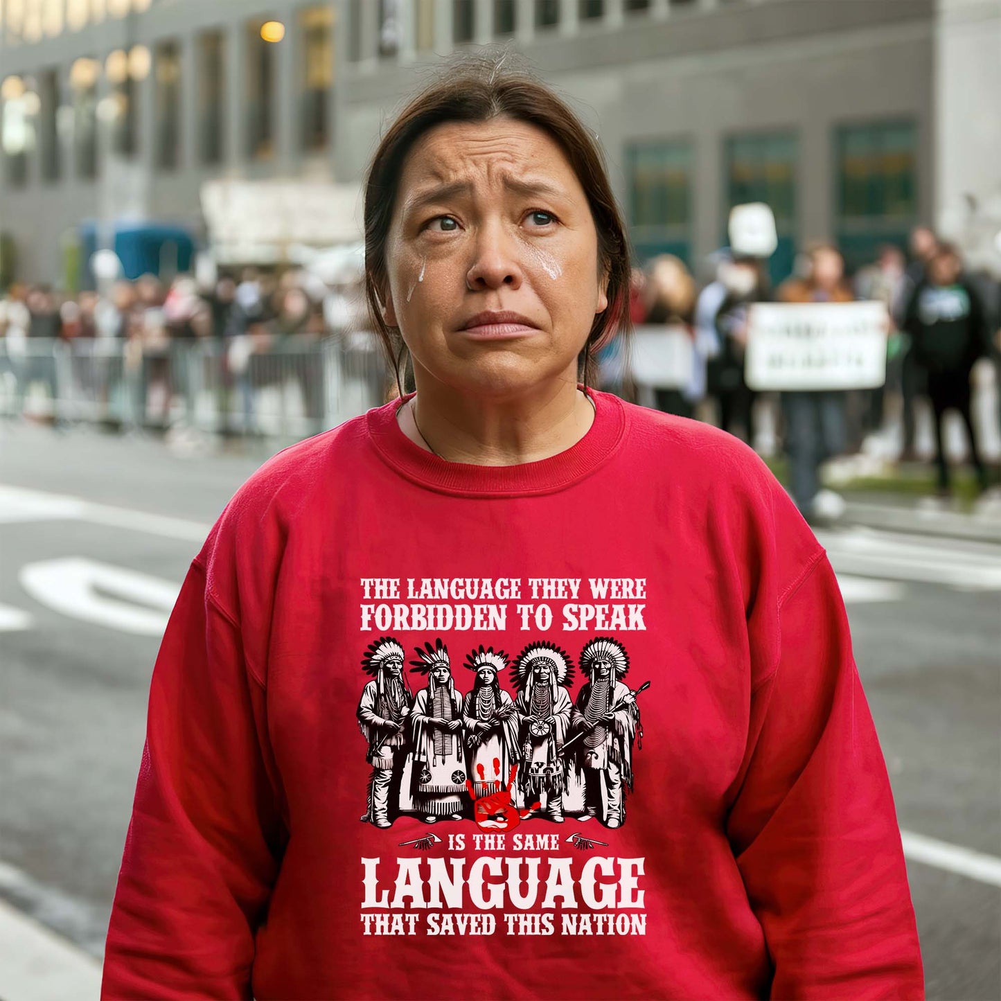 The Language That Saved This Nation - Indigenous Pride Unisex T-Shirt/T-Shirt V-Neck/Hoodie/Sweatshirt