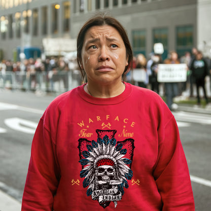 War Face Fear None Native American Warrior Unisex T-shirt/V-neck T-shirt /Hoodie/Sweatshirt